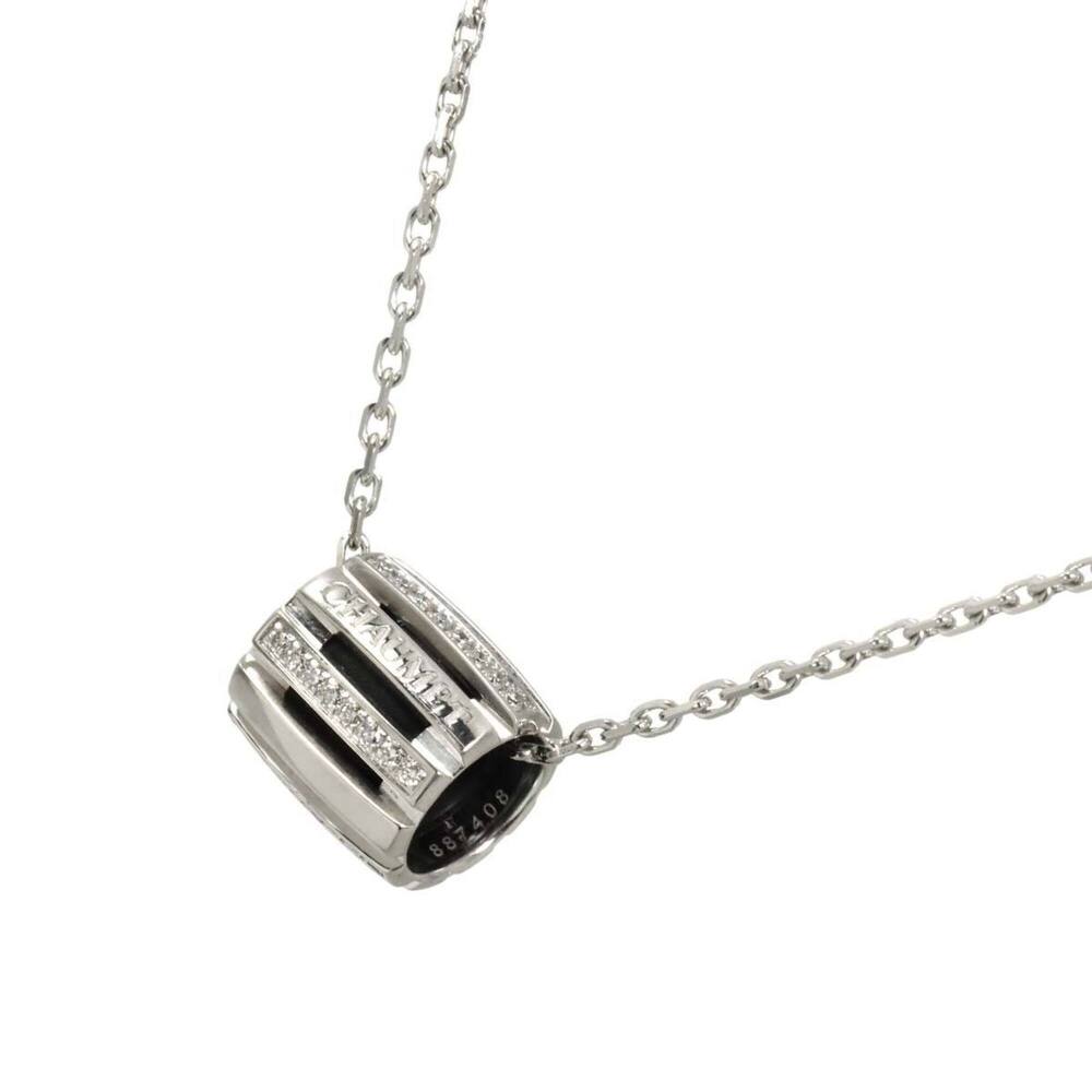 CHAUMET 18k Silver Diamond Necklace